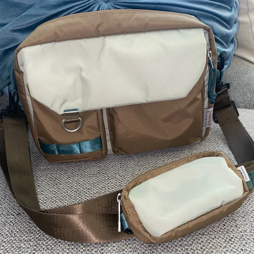 Free People Brown and Cream Crossbody Bag - Picture 6 of 12
